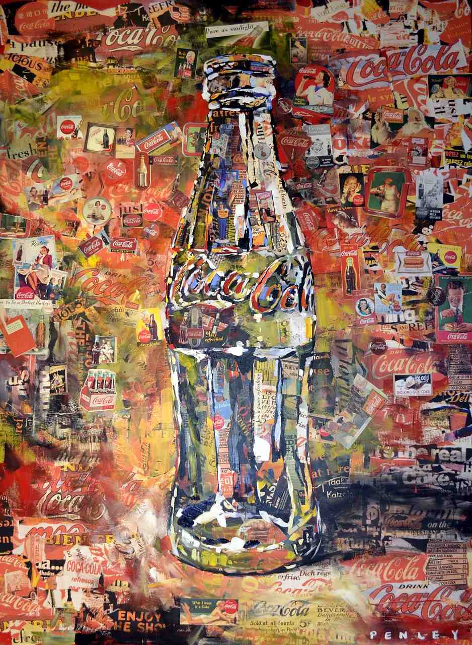 coca cola, art, graffiti